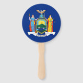 Éventail New York : The Empire State, Home Big Apple Flag (Dos)