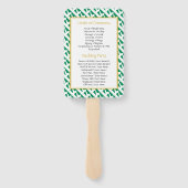 Éventail NIGERIA Christian Wedding Programme Personnalisé (Dos)