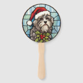 Éventail Noël en vitrail havanais (Dos)