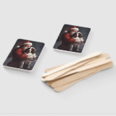 Éventail Noël festif Springer Spaniel Santa Claus (Non-assemblé)