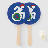Éventail Noël Handicapé (Devant et derrière)