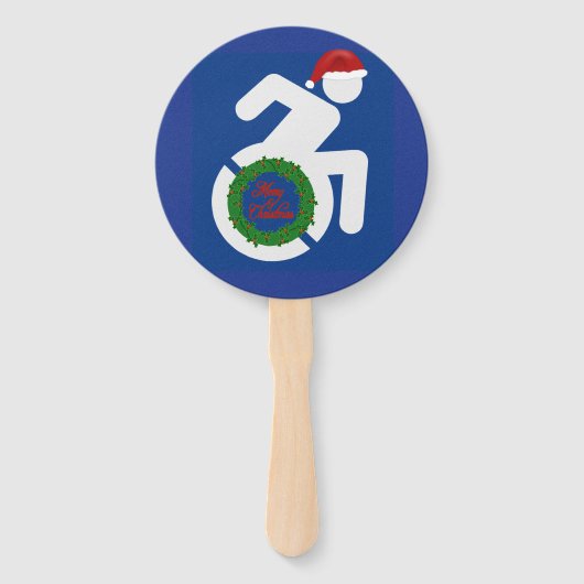 Éventail Noël Handicapé (Devant)