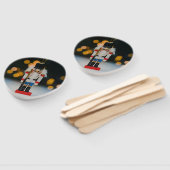 Éventail Noël SlipperyJoe nutcracker figurine ornement (Non-assemblé)