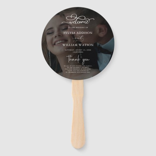 Éventail Noir et blanc superposition photo Programmes de ma (Devant)