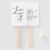 Éventail Noir Moderne Simple Script Dites Oui À La Robe (Devant et derrière)