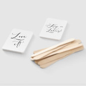 Éventail Noir Moderne Simple Script Dites Oui À La Robe (Non-assemblé)