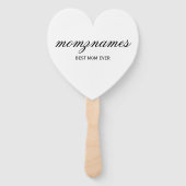 Éventail Nom de la calligraphie personnalisée de la meilleu (Devant)