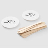 Éventail Nom de l'équipe ici ajouter le nom paddle golf à b (Non-assemblé)