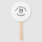 Éventail Nom de l'équipe ici ajouter nom tournoi année text (Devant)