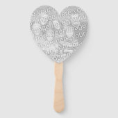 Éventail Nom élégant monogramme personnalisé photo de maria (Dos)