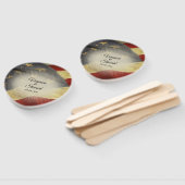 Éventail Noms et date du drapeau américain en détresse (Non-assemblé)