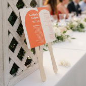 Éventail Nostalgic Charm Retro Wedding Programme