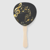 Éventail Note musicale Design élégant de luxe (Devant)
