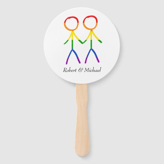 Éventail Notre journée spéciale (Dos)