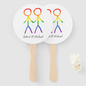 Éventail Notre journée spéciale (Devant et derrière)