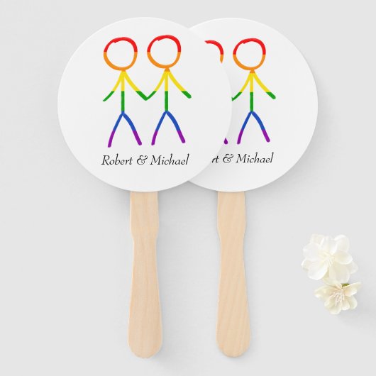 Éventail Notre journée spéciale (Devant et derrière)