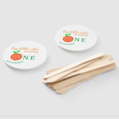 Éventail Notre petite cuite orange un agrumes d'anniversair (Non-assemblé)