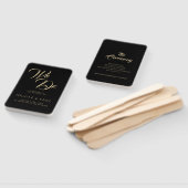 Éventail Nous faisons Black Elegant Art Déco Gold Retro Mar (Non-assemblé)