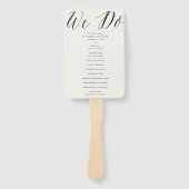 Éventail Nous faisons Simple Script Géométrique Chic Weddin (Devant)