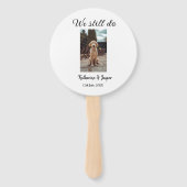 Éventail Nous faisons toujours mariage couple animal photo  (Dos)