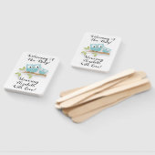 Éventail Nouveau bébé Nouveau maman Baby shower chouette Ch (Non-assemblé)