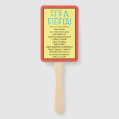 Éventail Nouveau-Mexique Souvenir Alien Hot Air Balloon Fie (Dos)