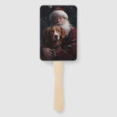 Éventail Nouvelle-Écosse Duck Toller Avec Le Festif Du Père (Dos)