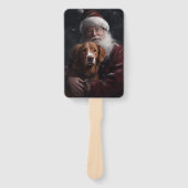 Éventail Nouvelle-Écosse Duck Toller Avec Le Festif Du Père (Devant)