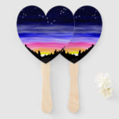 Éventail Nuit Diamond (Devant et derrière)