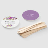 Éventail Nuit Printemps Aquarelle Fleur Faveur (Non-assemblé)