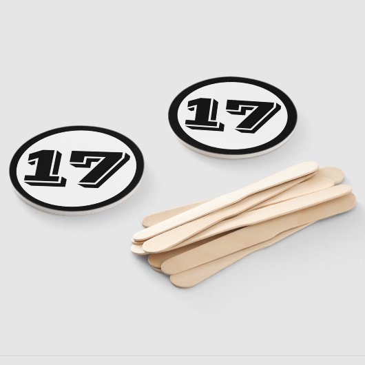 Éventail numéro personnalisé (Non-assemblé)