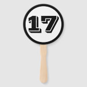 Éventail numéro personnalisé (Dos)