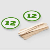 Éventail numéro personnalisé vert (Non-assemblé)