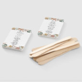 Éventail Oasis d'aquarelle moderne Fleurs et Feuille Cadre (Non-assemblé)