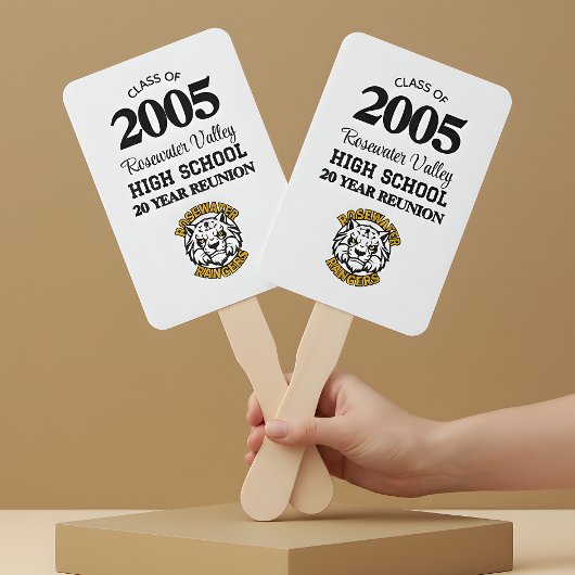 Éventail Objet de Réunion de Classe de la Mascotte de l'Éco