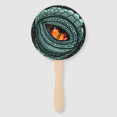 Éventail Œil de prédateur reptile primitif (Devant)