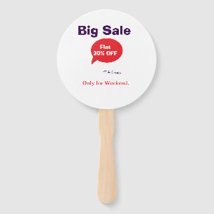 Éventail Offre de remise grande vente week-end magasin soci