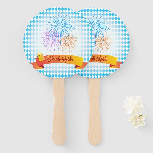 ÉVENTAIL OKTOBERFEST (Devant et derrière)