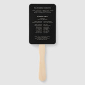 Éventail Old Money Modern Formal Black Luxury chic Program (Dos)