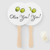 Éventail Olive (Devant et derrière)