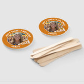 Éventail Orange Cheerleader Photo High School Parent (Non-assemblé)