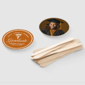 Éventail Orange White Médicale School Graduation Party (Non-assemblé)