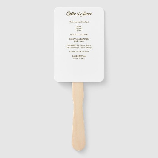 Éventail Orchidée Lily Religieuse (Dos)