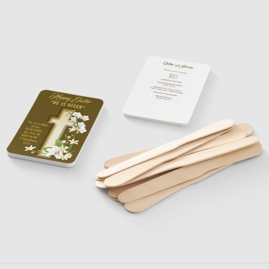 Éventail Orchidée Lily Religieuse (Non-assemblé)