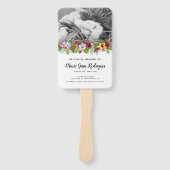 Éventail Ordre de service Beach Photo Funeral Program (Devant)