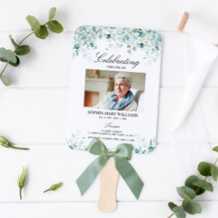 Éventail Ordre de service des eucalyptus   Ensemble Feuille