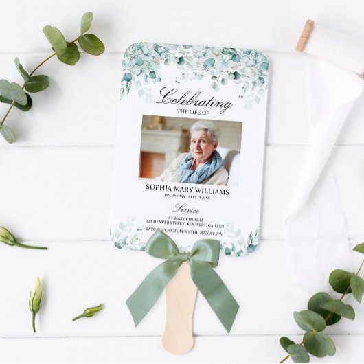 Éventail Ordre de service des eucalyptus | Ensemble Feuille