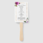 Éventail Ordre de service funèbre Ensemble de ventilateurs  (Dos)