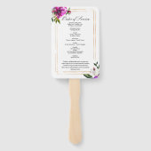 Éventail Ordre de service funéraire Ensemble de ventilateur (Dos)