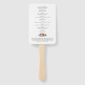 Éventail Ordre de service Plage Photo Funérailles Programme (Dos)